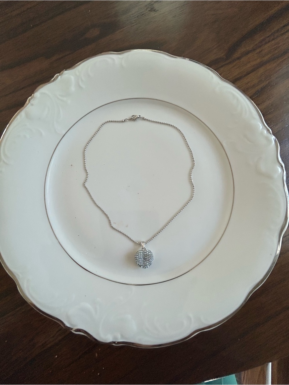 Pave Heart Pendant Necklace - Women Jewelry